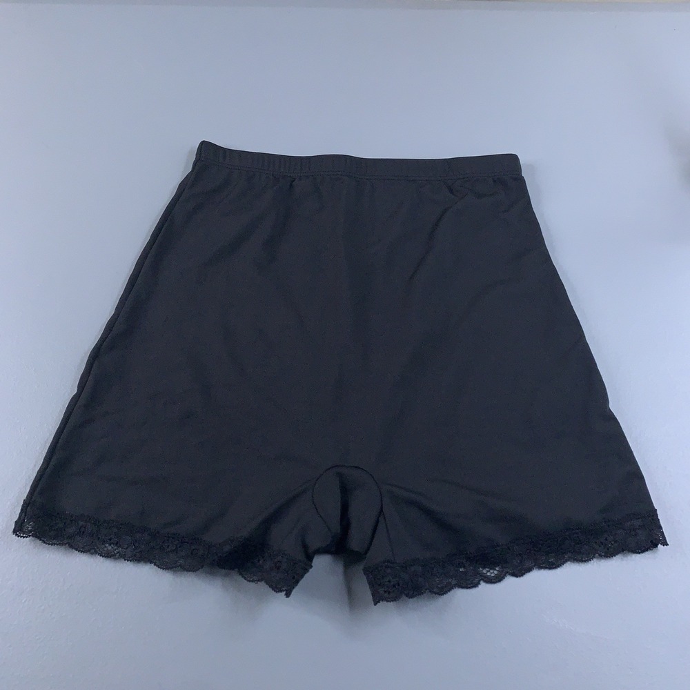 ASOS DESIGN Womens Size 4 Black Lace Trim High Rise Microfiber Sleep Short New